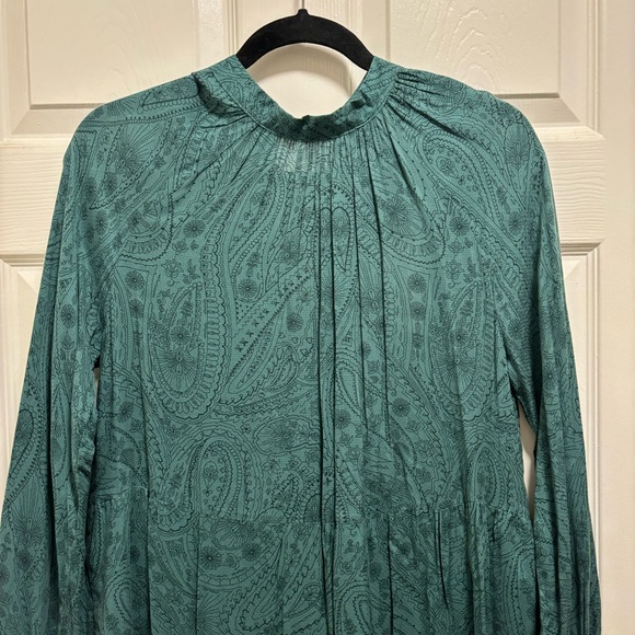 A New Day, green paisley dress, never been worn with tag. S - Picture 3 of 3